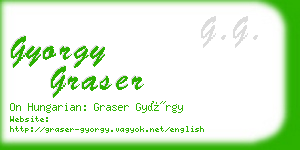 gyorgy graser business card